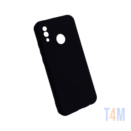 Silicone Case with Camera Shield for Huawei P20 Lite Black